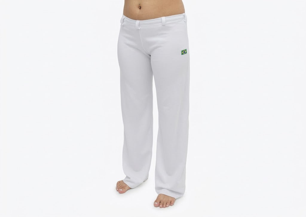 Capoeira Pants - White Abada for Capoeira