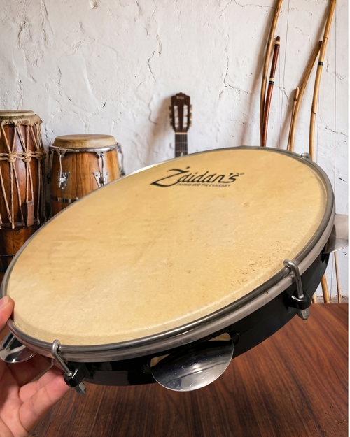 10-inch key-tuned pandeiro - Brazilian Pandeiro – caxixistore 10-inch key-tuned pandeiro - Brazilian Pandeiro – caxixistore